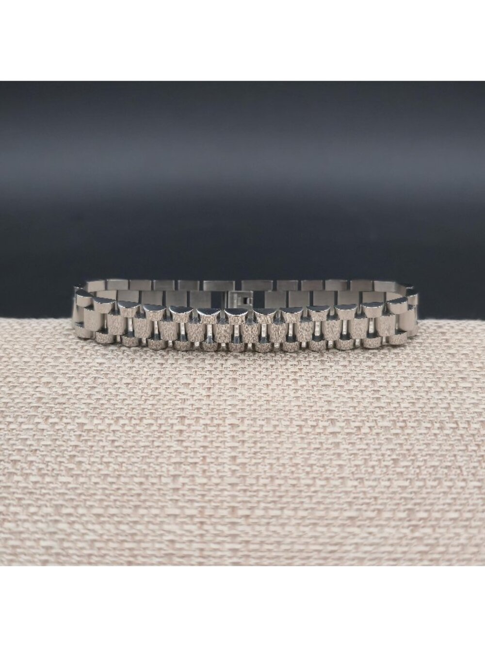 8 Inch Stainless Steel President / Presidential Link Bracelet A7321